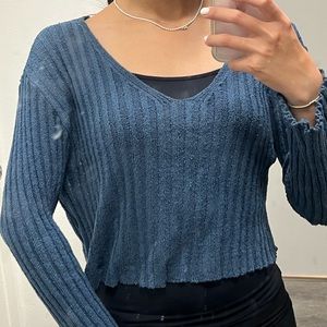 Crop sporty long sleeve